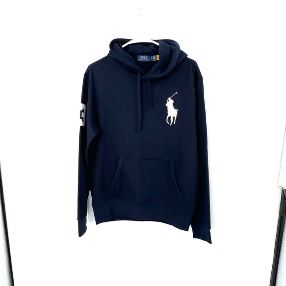 Polo Ralph Lauren Big Pony Fleece Pullover ‘Aviator Blue’ Men’s Size XXL - Picture 2 of 8
